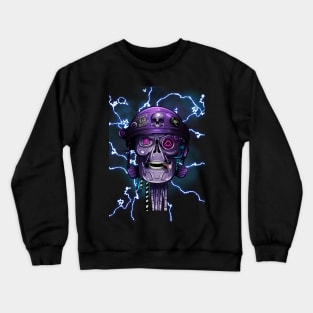 Retro Robo Skull Crewneck Sweatshirt